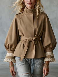 Urban Bohemian Statement Sleeve Kurze Jacke