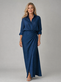 CALLA | Figurformendes Blumen-Maxikleid für elegante Selbstsicherheit