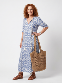 Ottoline | Midi-Kleid mit Quastenbindedetail