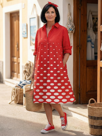 Wrenley | Helles Polka Dot Kleid