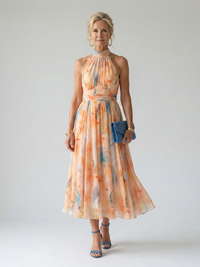 Elin | Weiches Halter Midi Kleid