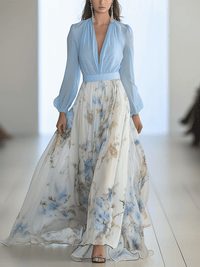 Peniel™ | Elegantes Maxikleid mit Blumenmuster