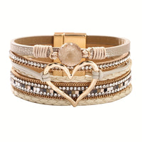 Boho Mehrlagiges Lederarmband