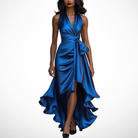 La Scintilla | Kleid aus Satin mit Drapierung in der Taille