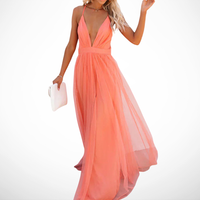 La Scintilla | Maxikleid Luce Corallo
