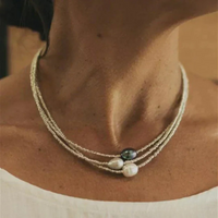 Vintage-Stil Perlenkette