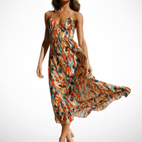 La Scintilla | Midi-Kleid in strahlender Farbe