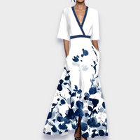 Eliana™ | Elegantes A-Linien Kleid mit Blumenmuster