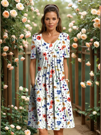 Van Elsen Elodie Blumenkleid