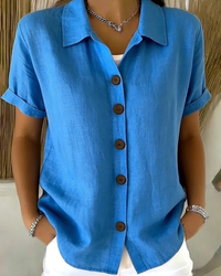 Knopf-Front Bluse