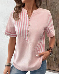 Lila | Weiche Gestreifte Bluse