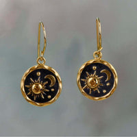 Boho Ohrringe Sonne und Mond