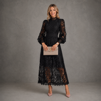 Joanne™ | Elegantes Spitzen-Midi-Kleid