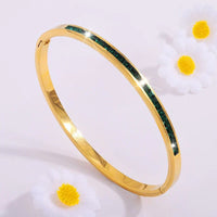 Grüne Goldene Armband