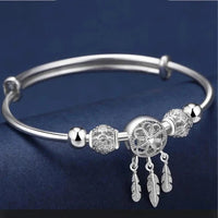 Rigiere Traumfänger-Armband in Silber