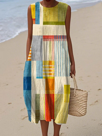 Eve™ Midi Kleid Geometrisch