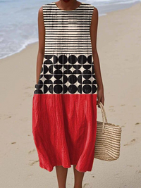 Jane™ Midi Kleid Colorblock