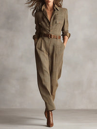 Mirabelle – Latzhose aus Tweed für Damen