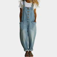 Kira | Vintage-Cotton-Latzhose mit verstellbaren Trägern