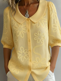 Kayleigh  | Leichte Blumenbluse Natürliche Eleganz