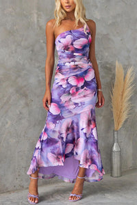 Layla™ | Plissiertes Kleid mit Off-Shoulder