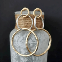 Vintage Gold- und Silberohrringe
