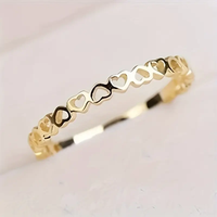 Goldene Herzchen Ring