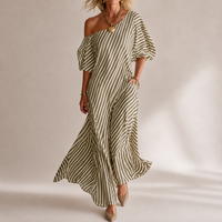 Marina Gestreiftes Maxikleid