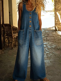 Grace | Latzhose aus gewaschenem Vintage-Denim