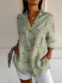 Maia | Baumwollbluse mit Blumenmuster